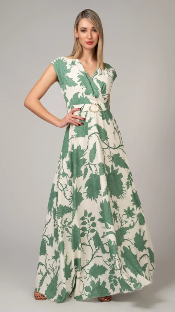 Cecilia Floral Maxi Βραδινό φόρεμα φλοράλ
